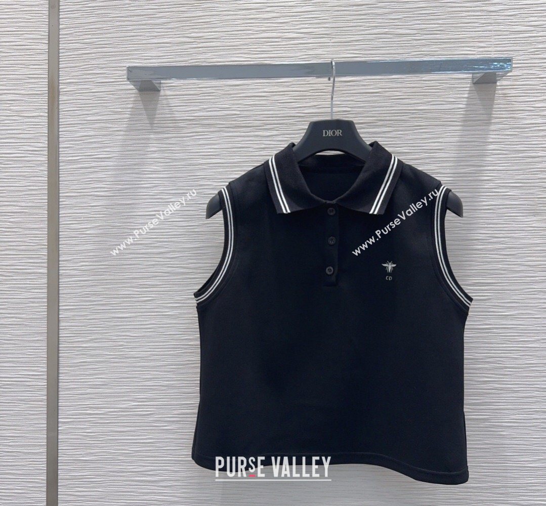 Dior Vest and Skirt Set Black 2026 DR032415 (QI-260324026)