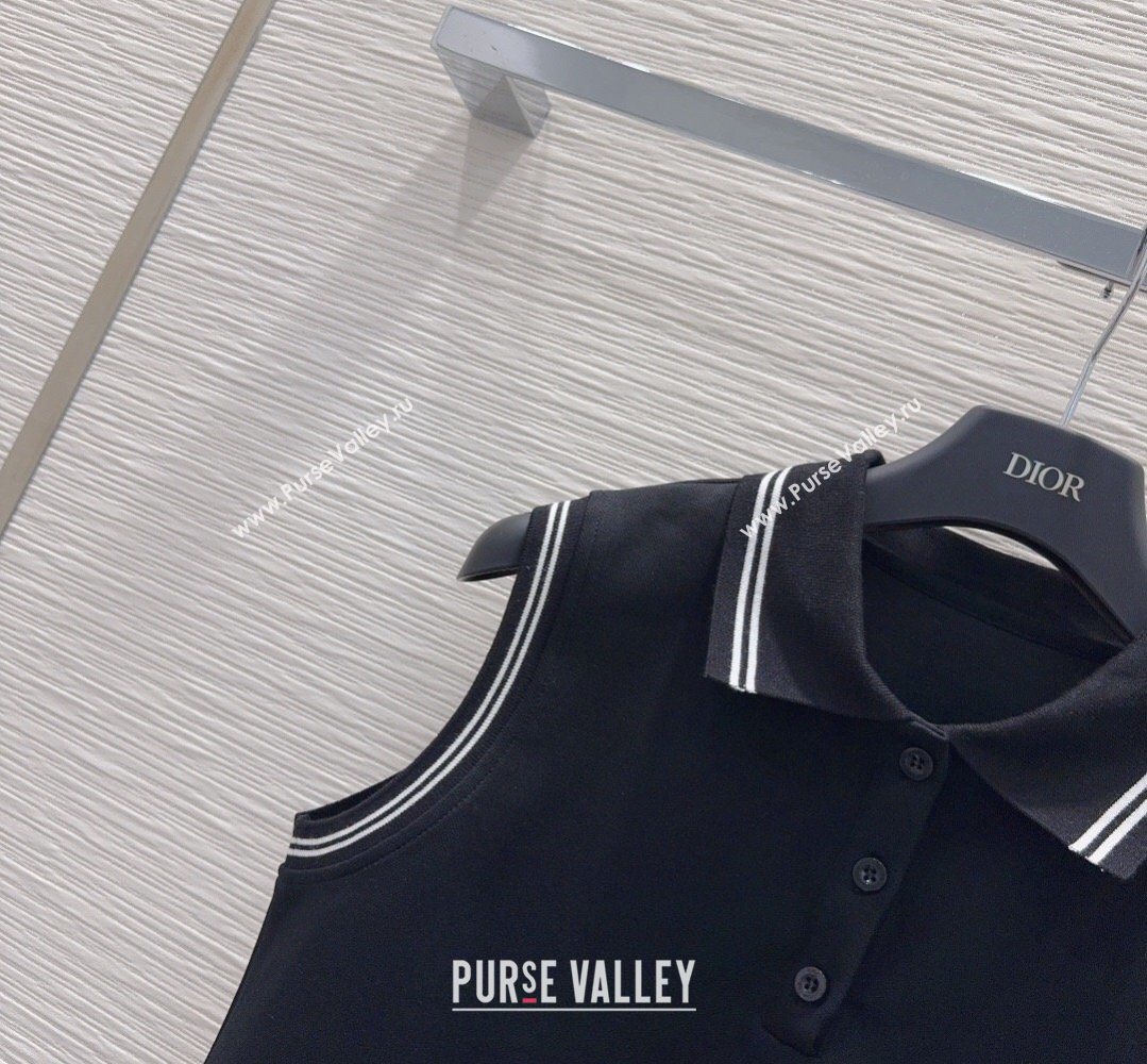 Dior Vest and Skirt Set Black 2026 DR032415 (QI-260324026)