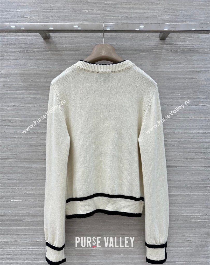 Chanel Cashmere Cardigan White 2026 CH032529 (QI-260325080)