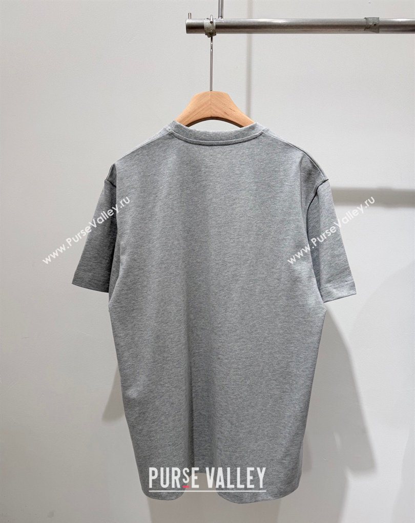 Gucci Cotton T-Shirt with Interlocking G Grey 2026 GG032526 (QI-260325087)