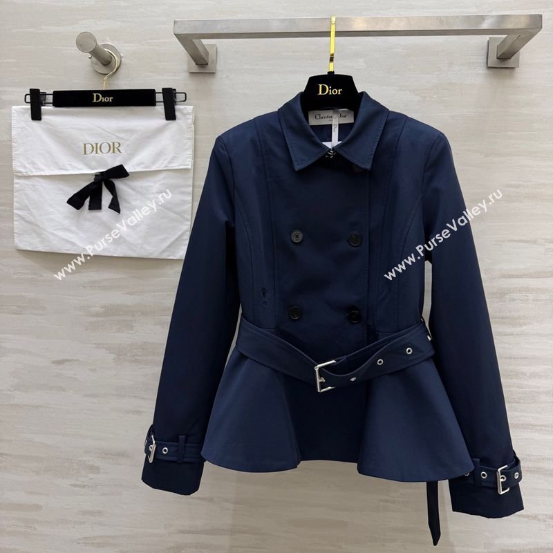 Dior Short Coat Blue 2026 DR032544 (QI-260325115)