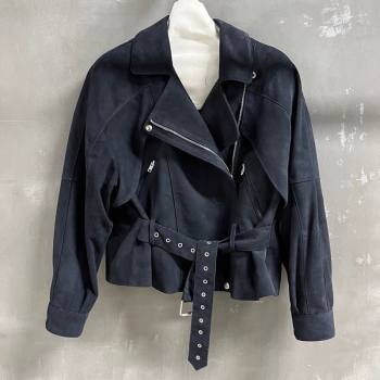 The Row Suede Jacket Blue 2026 TR032544 (QI-260325120)