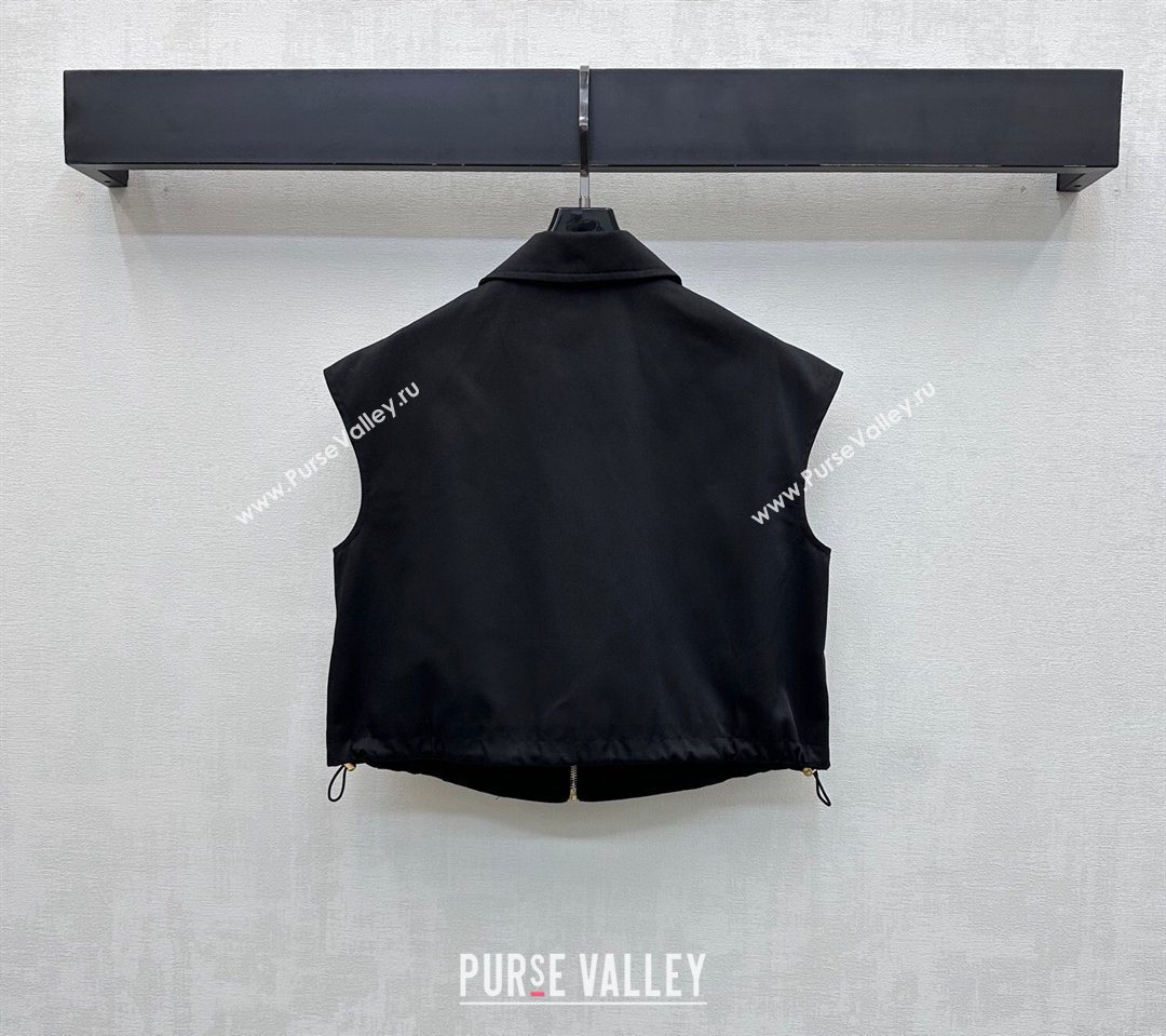 Prada Vest and Skirt Set Black 2026 PR032526 (QI-260325066)