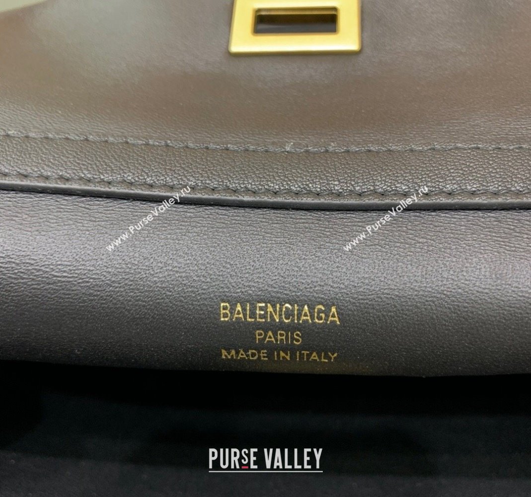 Balenciaga Rodeo Small Handbag in black smooth calfskin, aged-gold hardware 2024 78972 (JM-240419050)