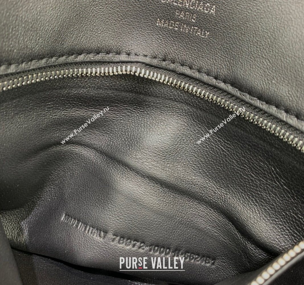 Balenciaga Rodeo Small Handbag in black smooth calfskin, aged-silver hardware 2024 78972 (JM-240419051)