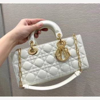 Dior Lady D-Joy Bag in Cannage Lambskin White 2022 M933 (XXG-22031638)