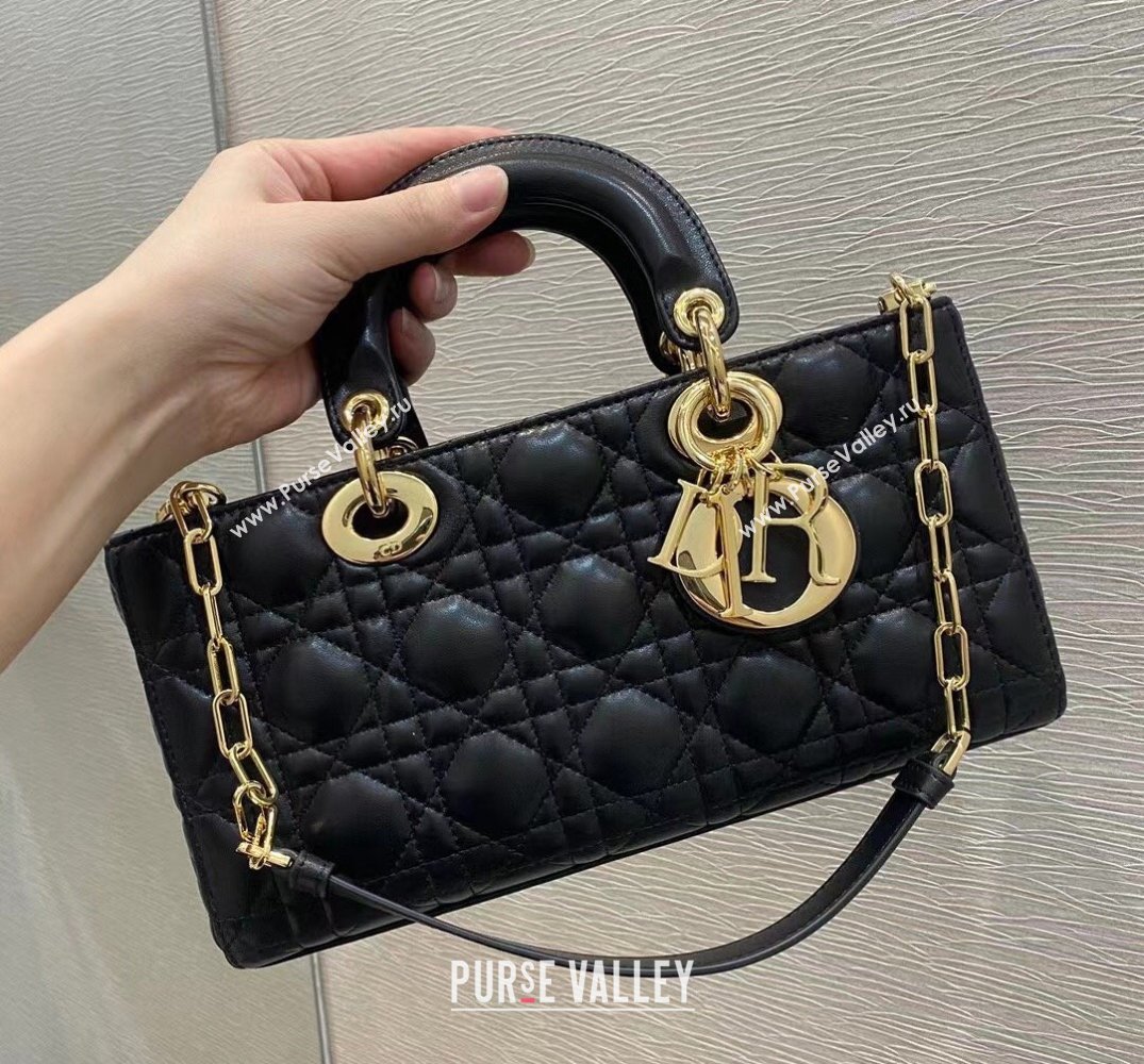 Dior Lady D-Joy Bag in Cannage Lambskin Black 2022 M933 (XXG-22031639)