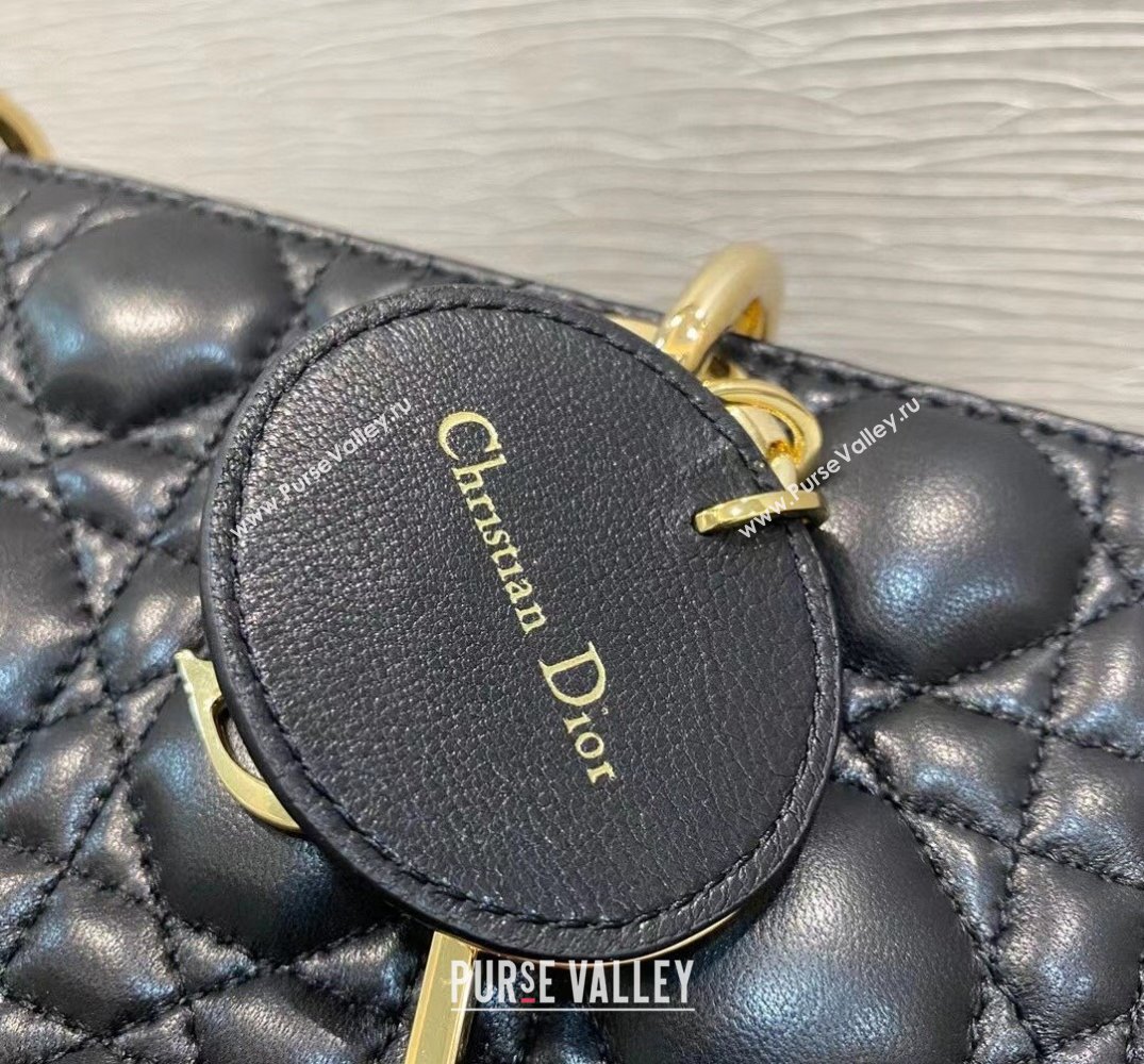 Dior Lady D-Joy Bag in Cannage Lambskin Black 2022 M933 (XXG-22031639)