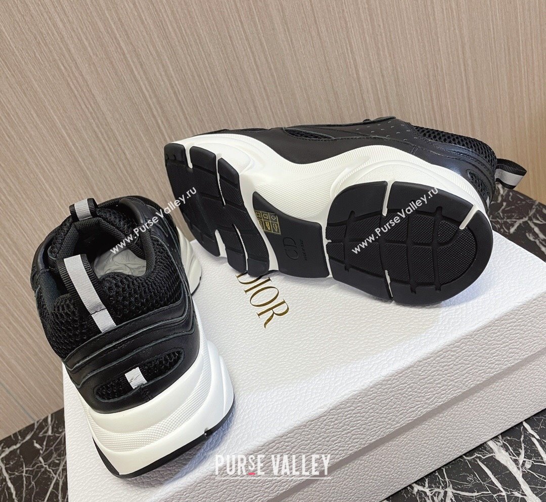 Dior B22 Sneakers in Mesh and Smooth Calfskin Black/White 2023 (MD-231011090)