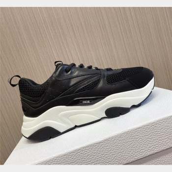 Dior B22 Sneakers in Mesh and Smooth Calfskin Black/White 2023 (MD-231011090)