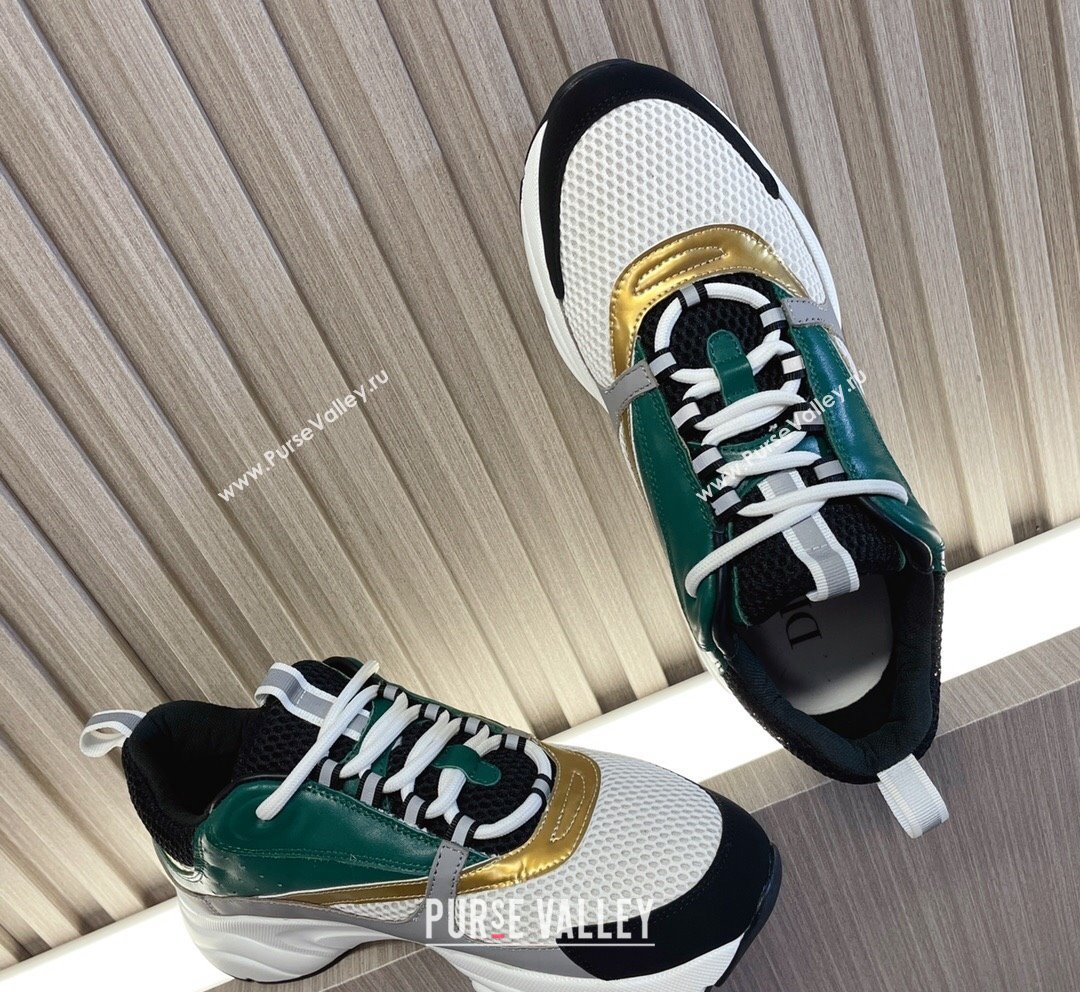 Dior B22 Sneakers in Mesh and Smooth Calfskin Dark Green 2023 (MD-231011097)