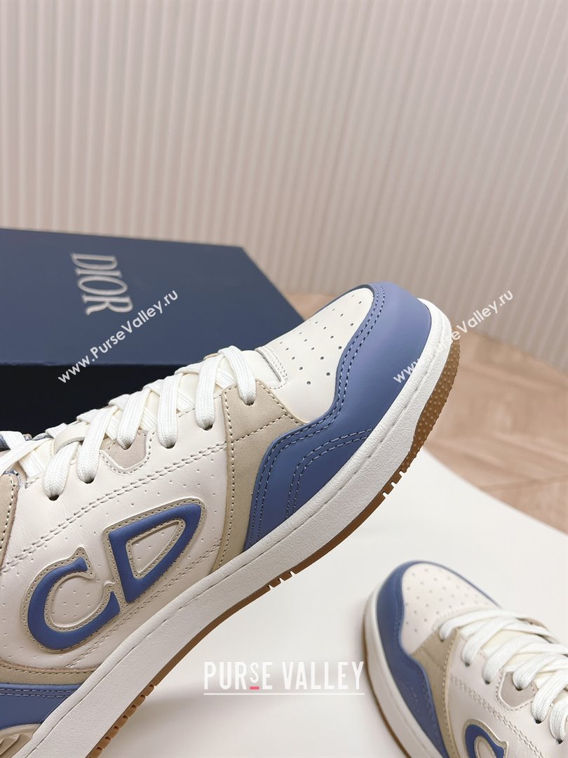 Dior B57 Mid-Top Sneakers in Smooth Calfskin Blue/Beige 2023 (MD-231106111)