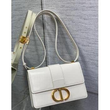 Dior 30 Montaigne Bag in Box Calfskin White 2023 DR111502 (BF-231115024)