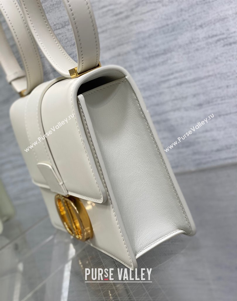 Dior 30 Montaigne Bag in Box Calfskin White 2023 DR111502 (BF-231115024)