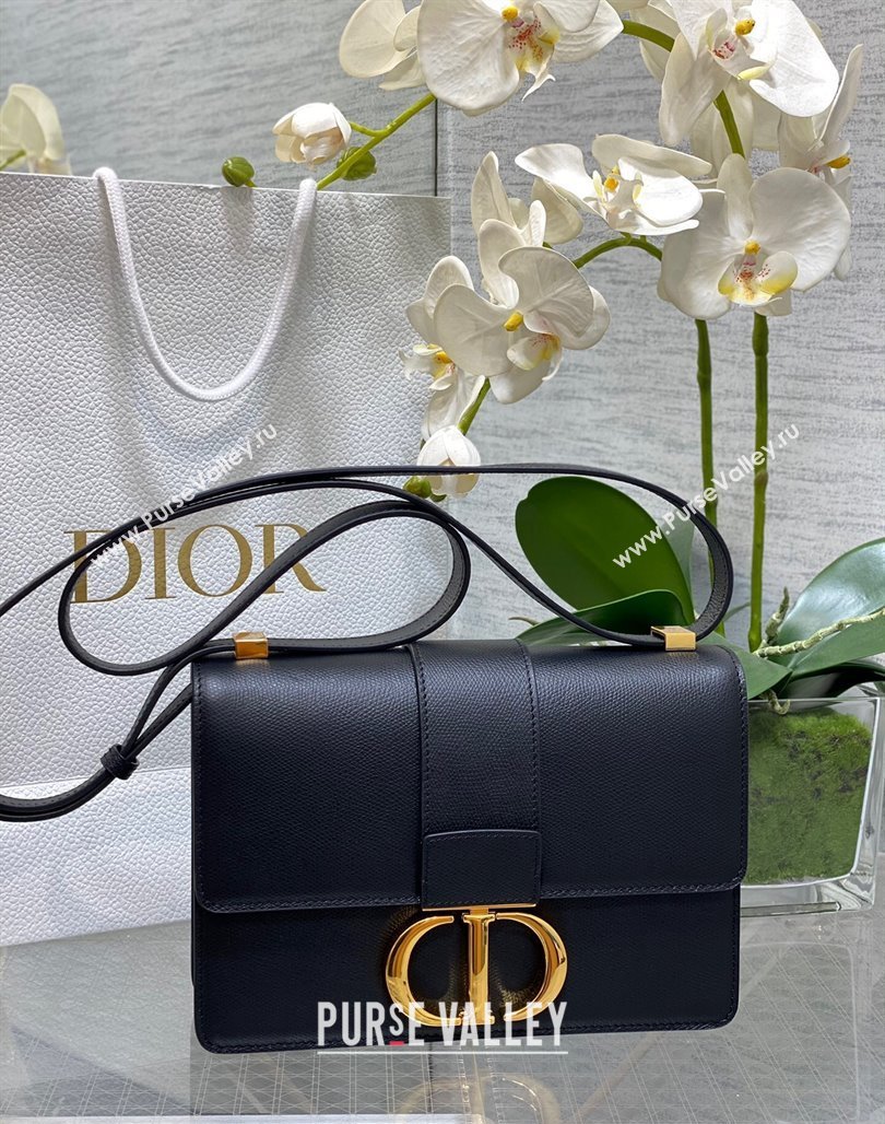 Dior 30 Montaigne Bag in Grained Calfskin Black 2023 DR111502 (BF-231115025)