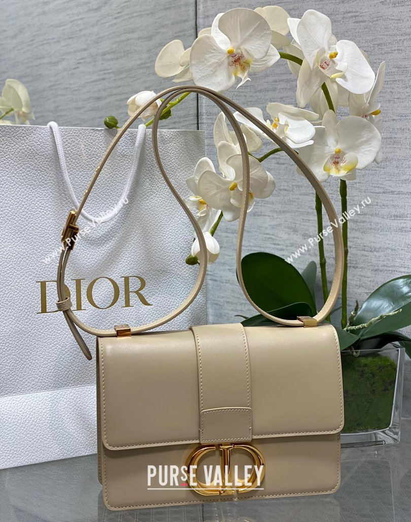 Dior 30 Montaigne Bag in Box Calfskin Light Beige 2023 DR111502 (BF-231115027)