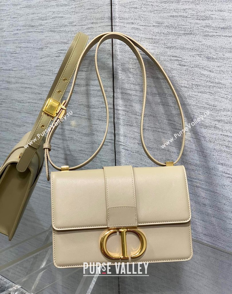 Dior 30 Montaigne Bag in Box Calfskin Light Beige 2023 DR111502 (BF-231115027)