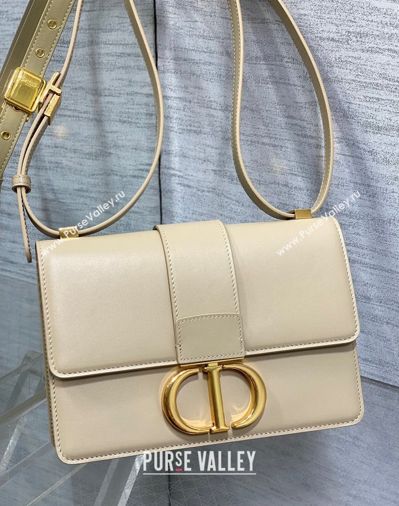 Dior 30 Montaigne Bag in Box Calfskin Light Beige 2023 DR111502 (BF-231115027)