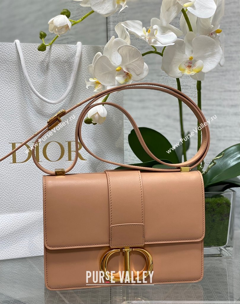 Dior 30 Montaigne Bag in Box Calfskin Rose Beige 2023 DR111502 (BF-231115028)