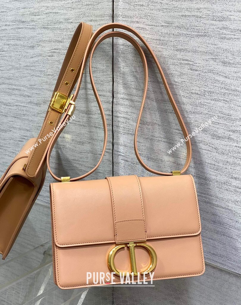 Dior 30 Montaigne Bag in Box Calfskin Rose Beige 2023 DR111502 (BF-231115028)