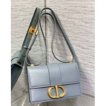 Dior 30 Montaigne Bag in Box Calfskin Dusty Blue 2023 DR111502 (BF-231115030)