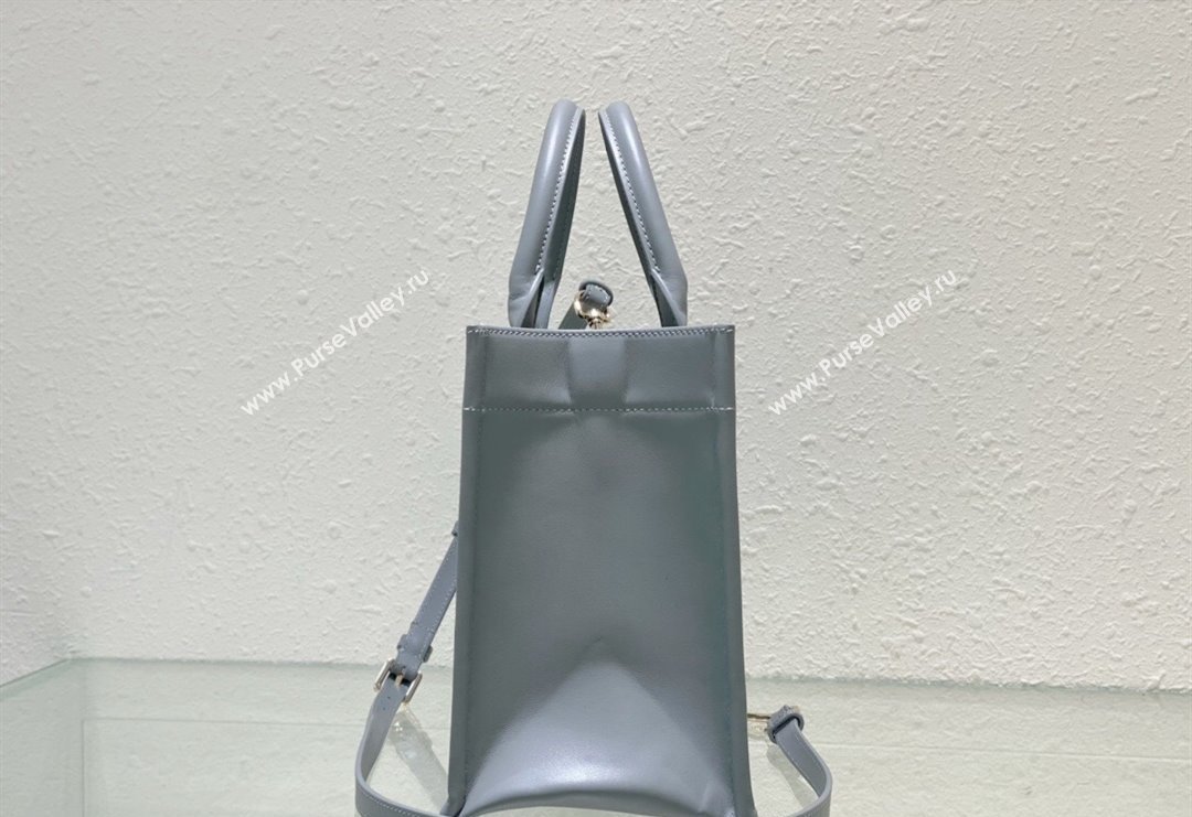 Dior Small Tote Bag in Grey Cannage Calfskin 2023 DR111501 (BF-231115014)