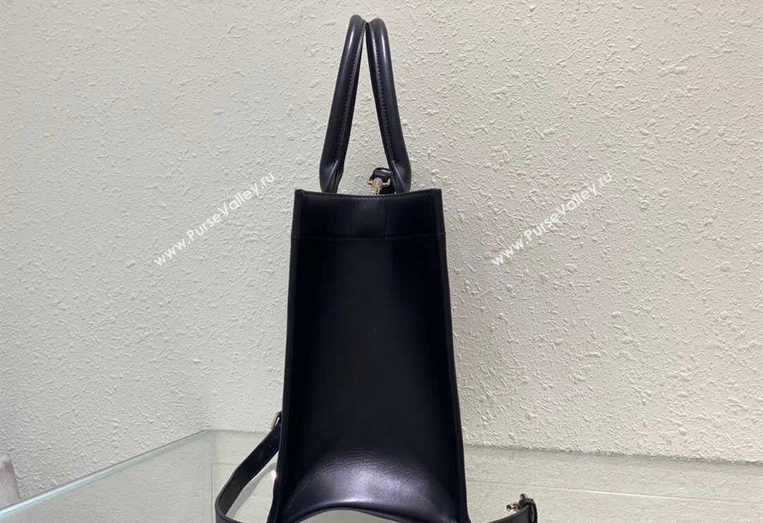 Dior Medium Tote Bag in Black Cannage Calfskin 2023 DR111501 (BF-231115017)