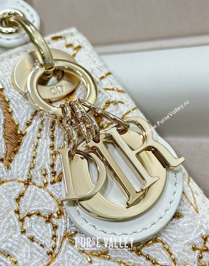 Dior Micro Lady Dior Bag and Box Set with Florilegio Motif Gold 2024 (XXG-240219086)