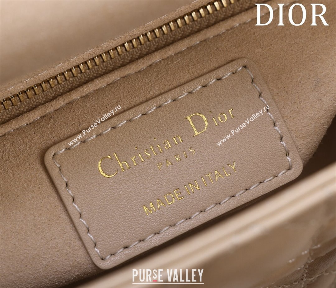 Dior Mini Lady Dior Bag in Cannage Lambskin Nude 2024 M0505 (XXG-240219058)