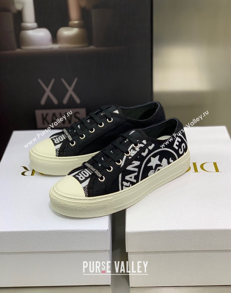 Dior WalknDior Sneakers in Embroidered Cotton Black 13 2024 0226 (MD-240226013)