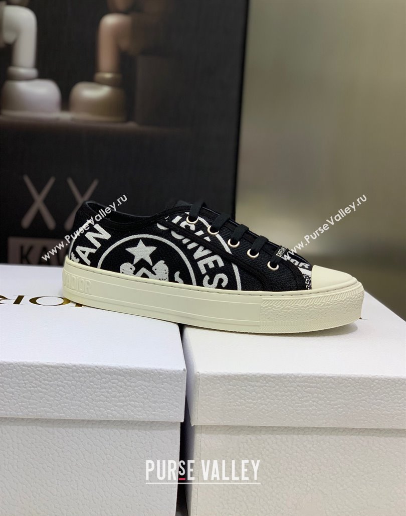 Dior WalknDior Sneakers in Embroidered Cotton Black 13 2024 0226 (MD-240226013)