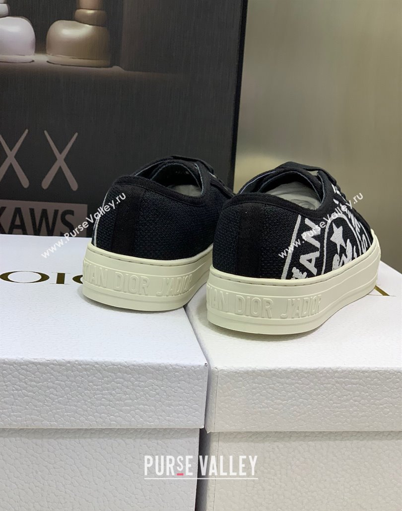 Dior WalknDior Sneakers in Embroidered Cotton Black 13 2024 0226 (MD-240226013)