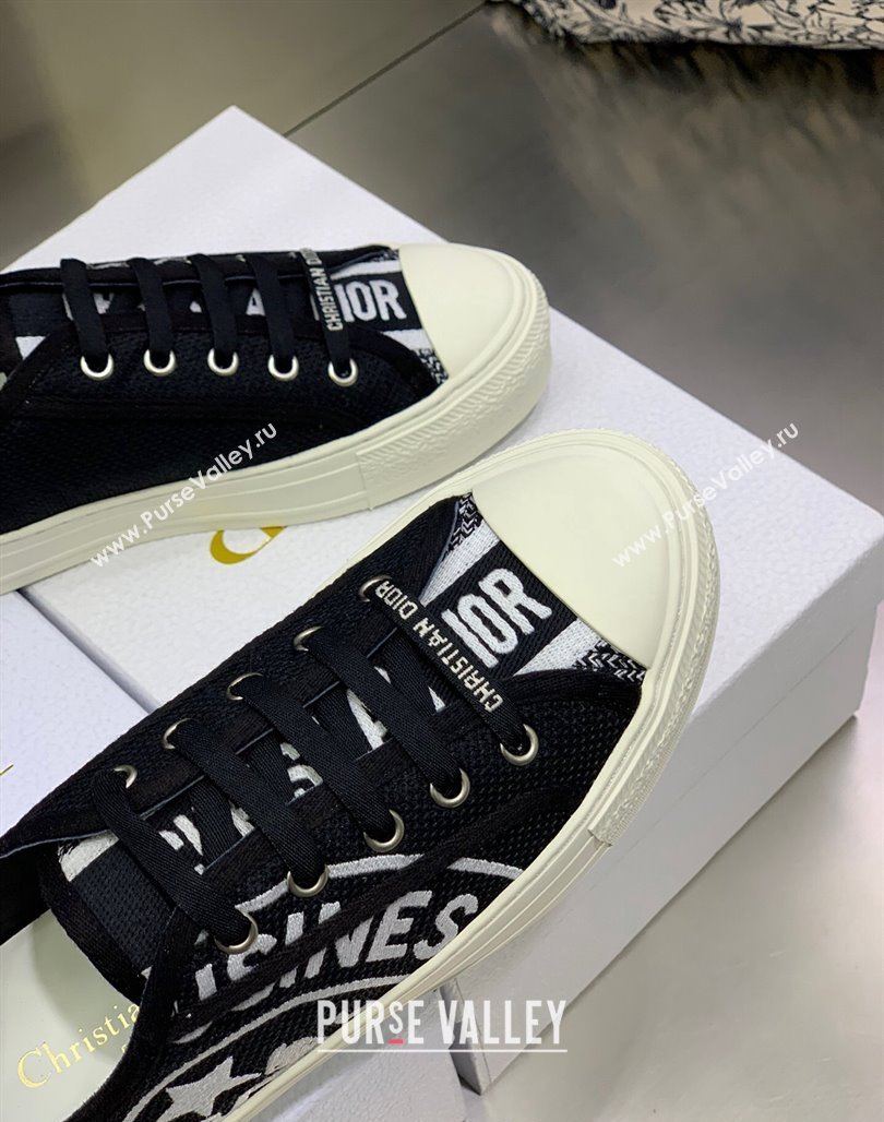 Dior WalknDior Sneakers in Embroidered Cotton Black 13 2024 0226 (MD-240226013)