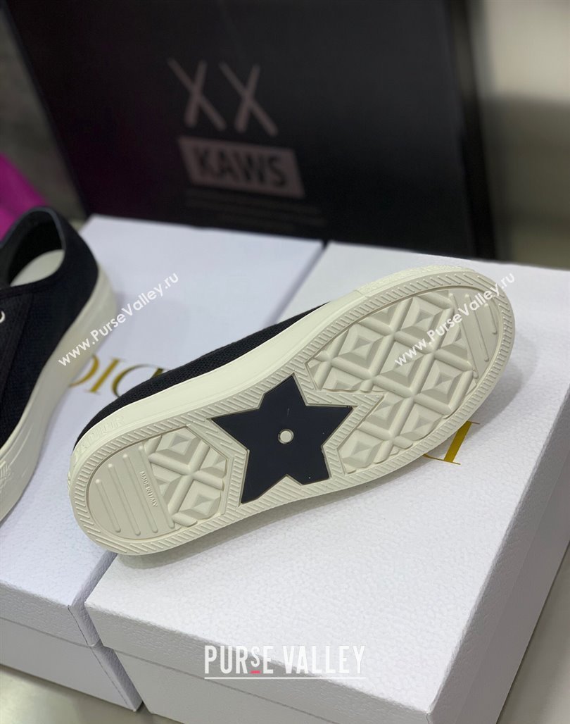 Dior WalknDior Sneakers in Embroidered Cotton Black 13 2024 0226 (MD-240226013)