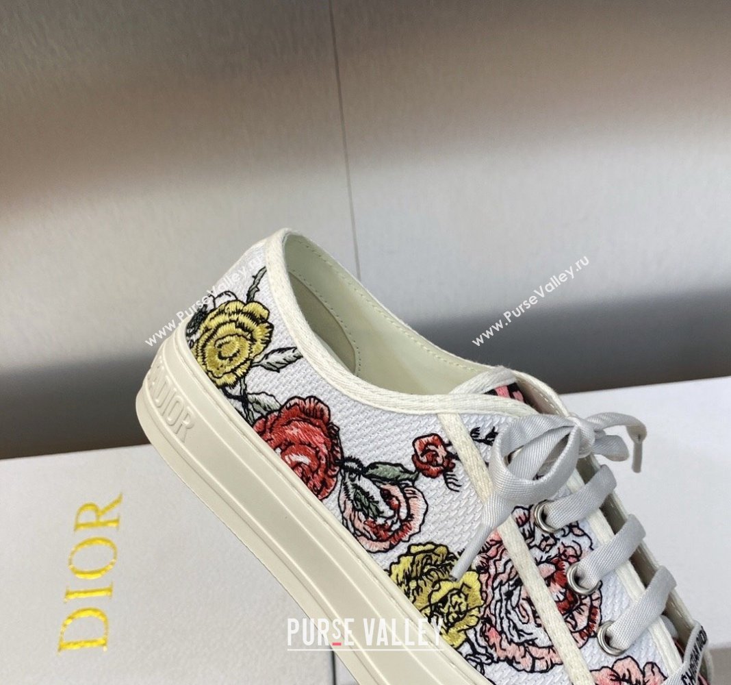 Dior WalknDior Sneakers in Flora Embroidered Cotton Pink 2 2024 0226 (MD-240226002)