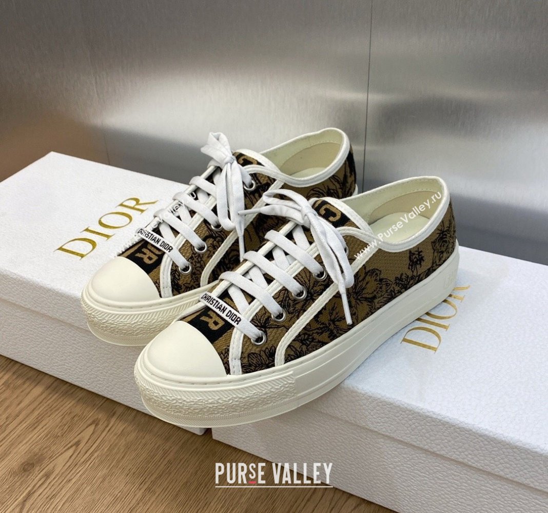 Dior WalknDiorSneakers in Embroidered Cotton Beige 03 2024 0226 (MD-240226003)