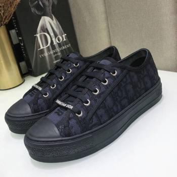 Dior WalknDior Sneakers in Oblique Embroidered Cotton Black 2024 0226 (MD-240226025)