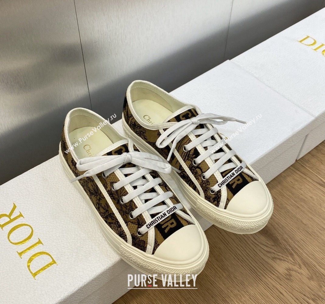 Dior WalknDiorSneakers in Embroidered Cotton Beige 03 2024 0226 (MD-240226003)