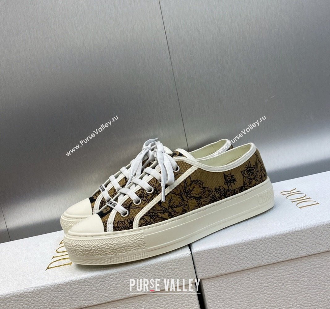 Dior WalknDiorSneakers in Embroidered Cotton Beige 03 2024 0226 (MD-240226003)