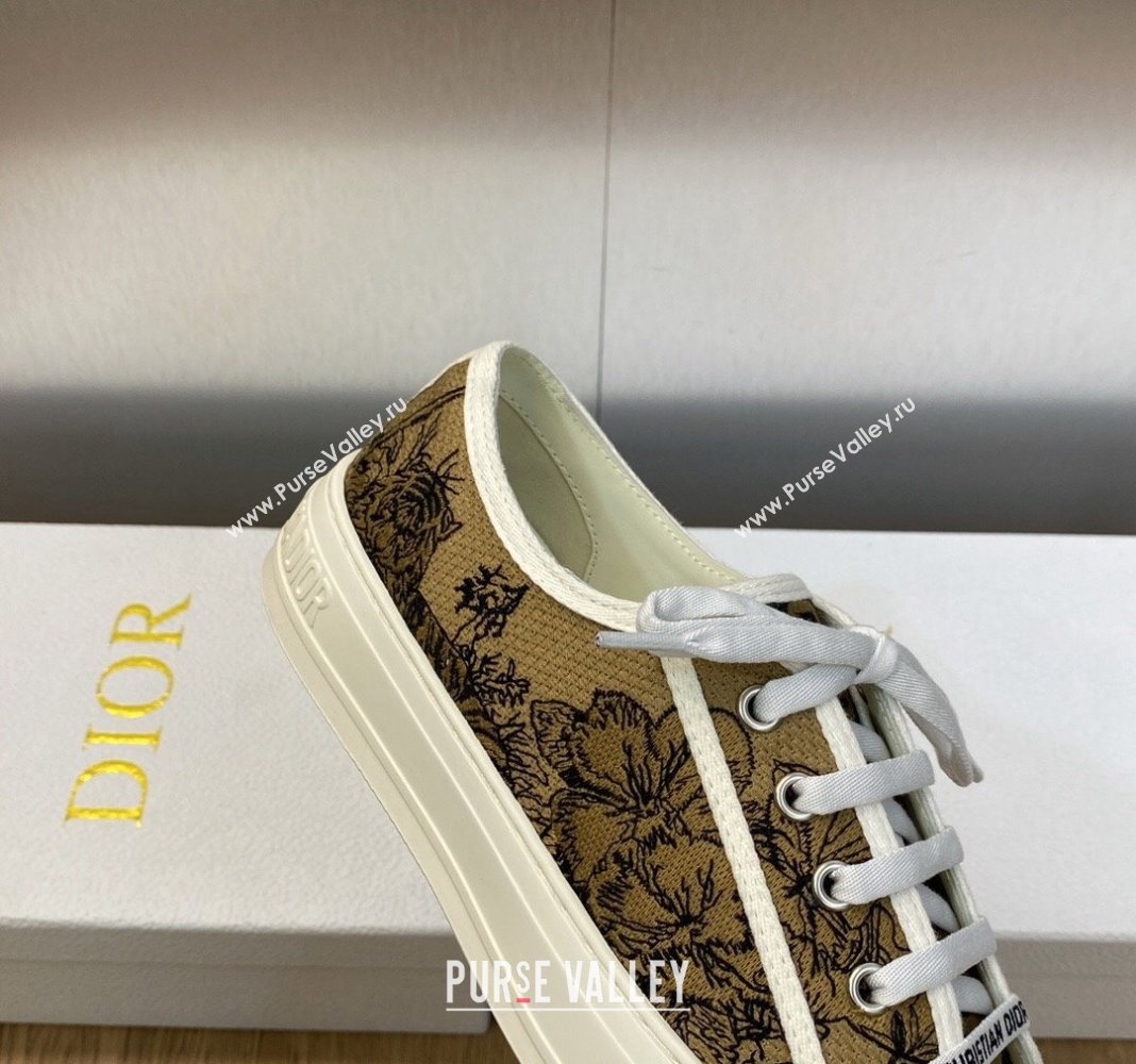 Dior WalknDiorSneakers in Embroidered Cotton Beige 03 2024 0226 (MD-240226003)