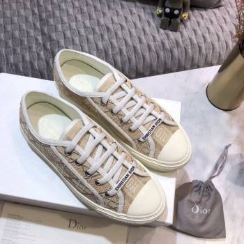 Dior WalknDior Sneakers in Cannage Embroidered Cotton Beige 36 2024 0226 (MD-240226036)