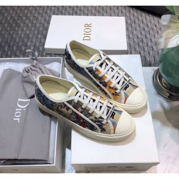 Dior WalknDior Sneakers in Embroidered Cotton Beige 41 2024 0226 (MD-240226041)
