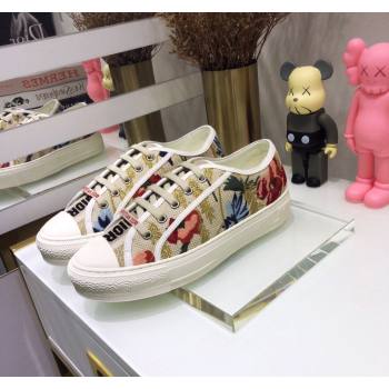 Dior WalknDior Sneakers in Embroidered Cotton Light Beige 42 2024 0226 (MD-240226042)