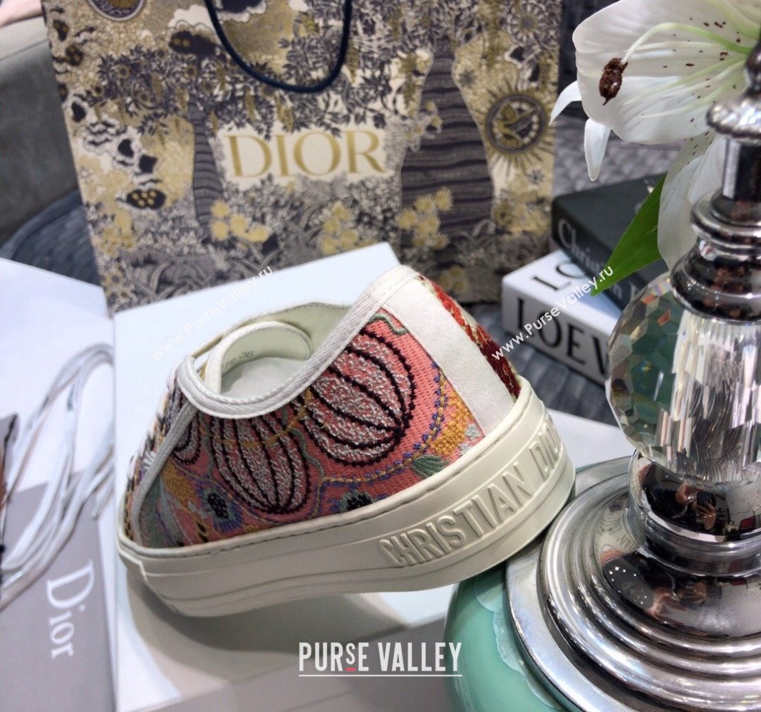 Dior WalknDior Sneakers in Embroidered Cotton Multicolor 43 2024 0226 (MD-240226043)