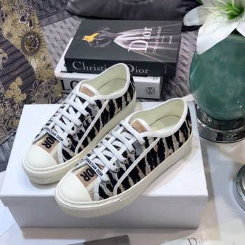 Dior WalknDior Sneakers in Embroidered Cotton Multicolor 44 2024 0226 (MD-240226044)