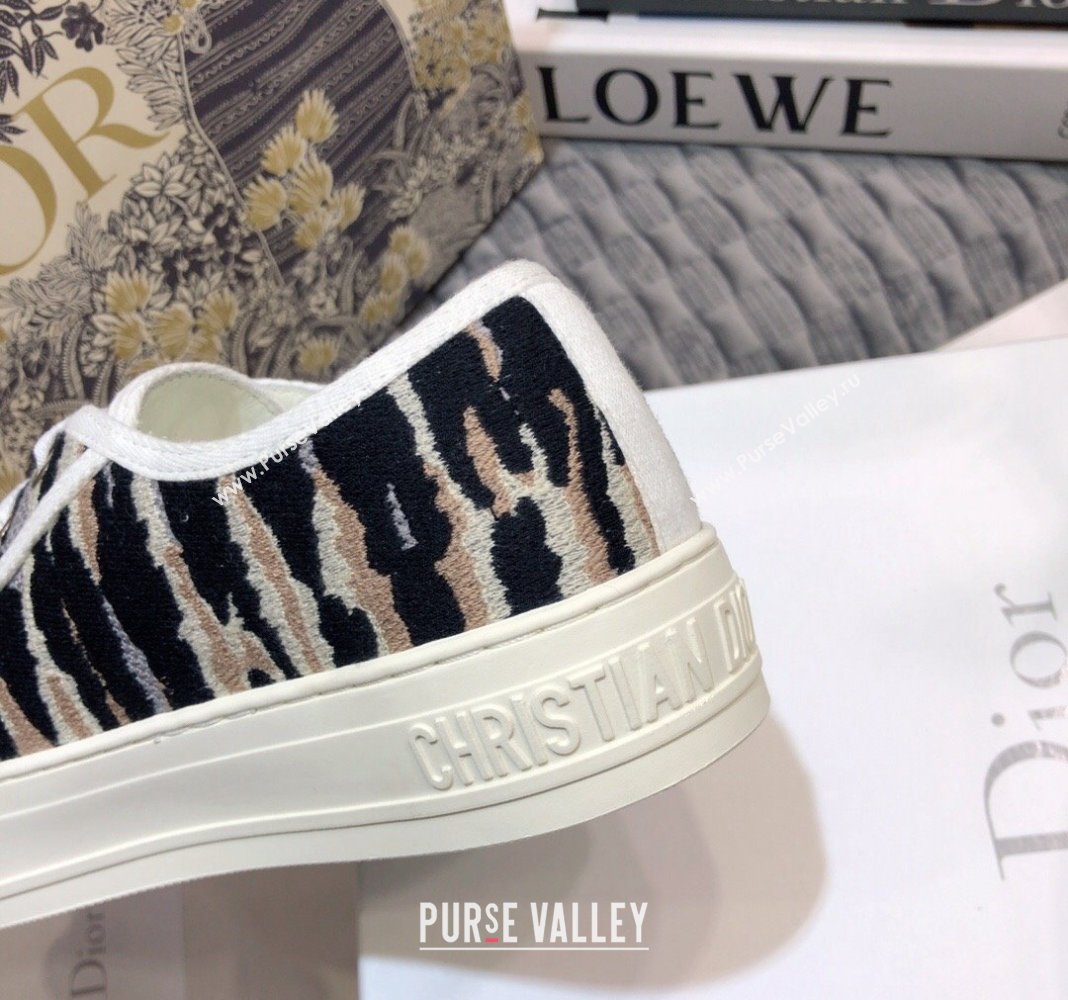 Dior WalknDior Sneakers in Embroidered Cotton Multicolor 44 2024 0226 (MD-240226044)