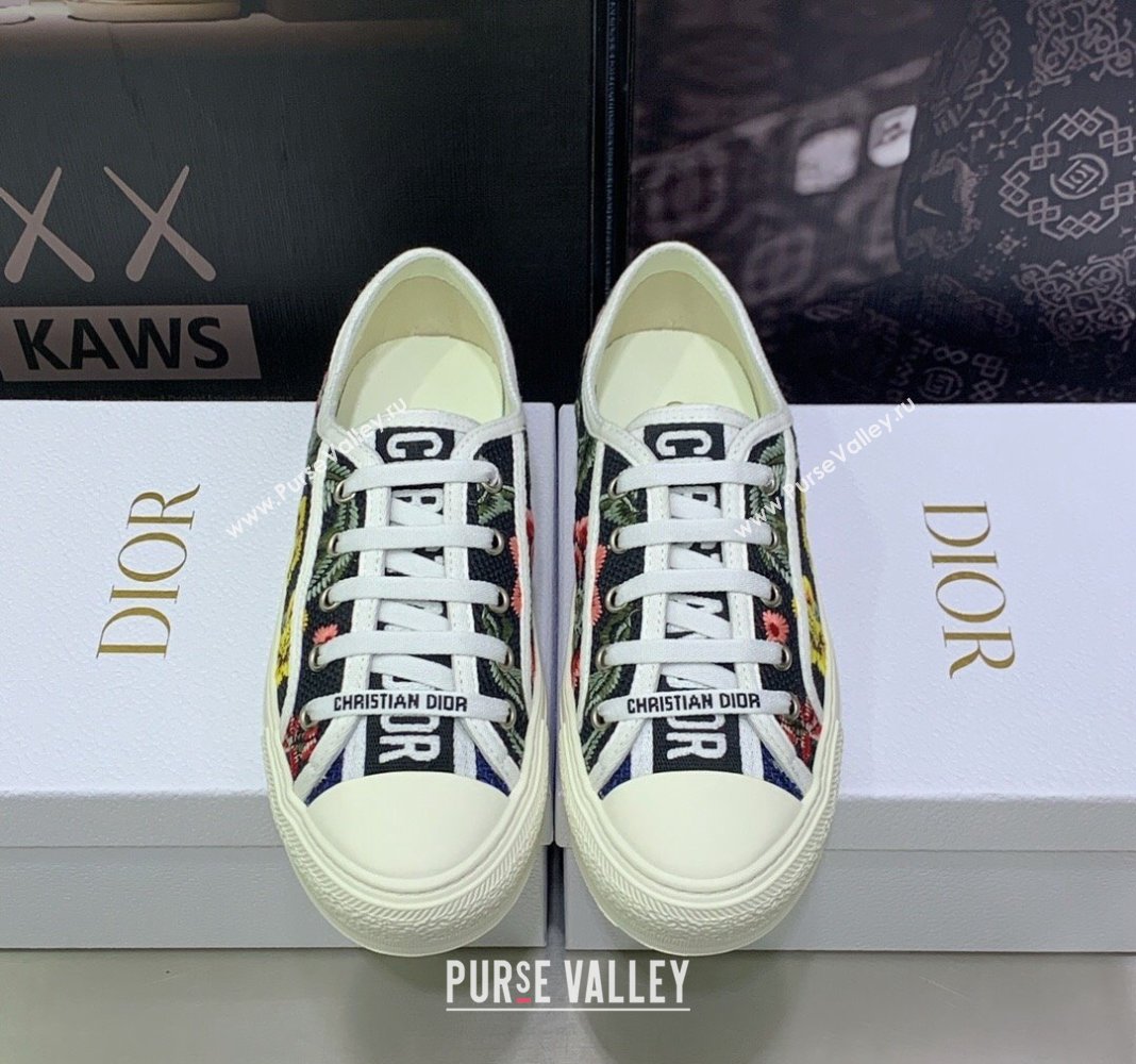 Dior WalknDior Sneakers in Embroidered Cotton Black 08 2024 0226 (MD-240226008)