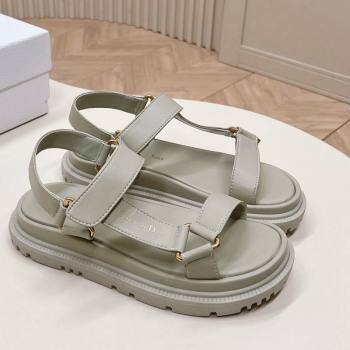 Dior D-Wave Sandal in Calfskin Grey 2024 0226 (MD-240226071)