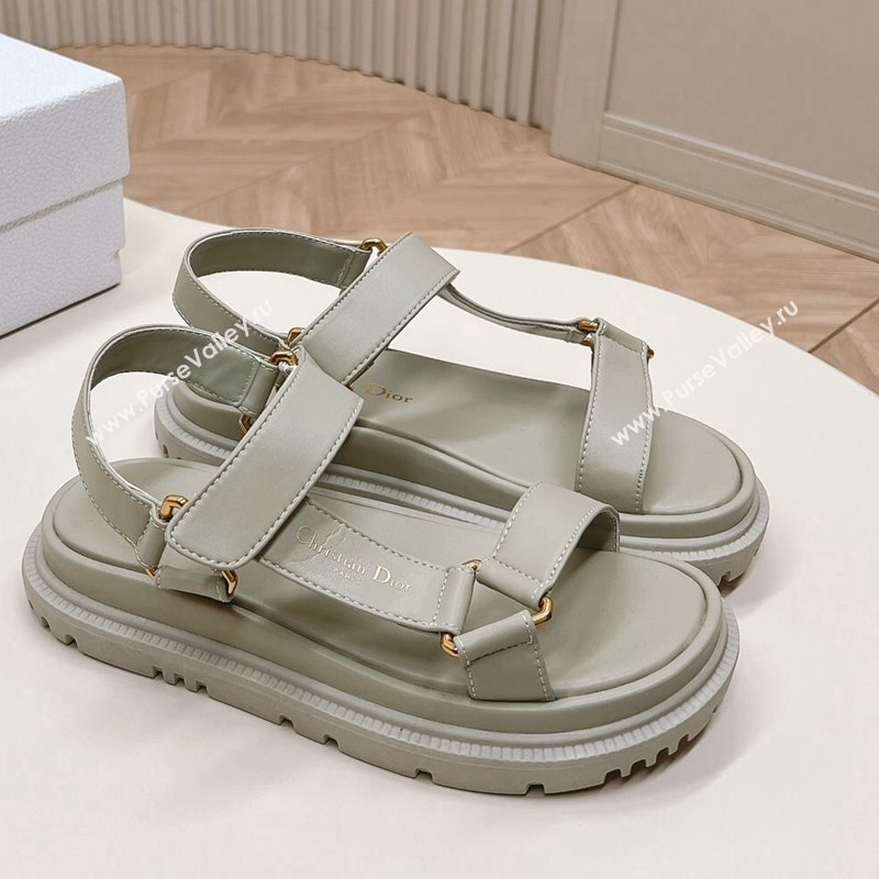 Dior D-Wave Sandal in Calfskin Grey 2024 0226 (MD-240226071)