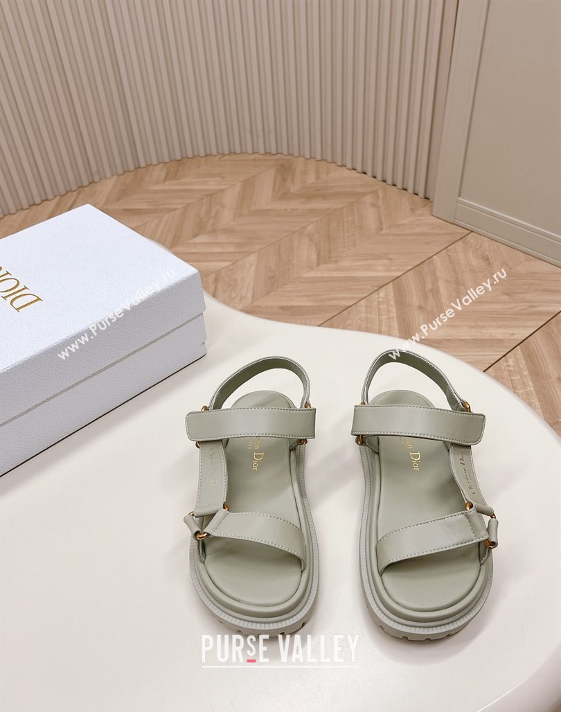 Dior D-Wave Sandal in Calfskin Grey 2024 0226 (MD-240226071)
